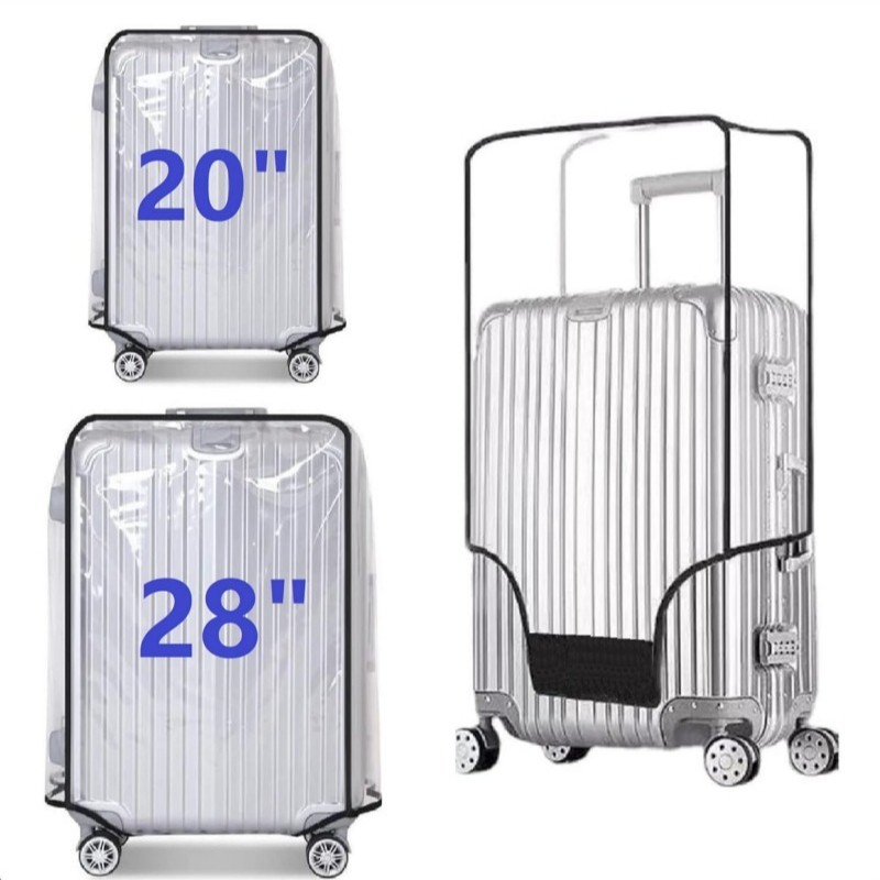 Waterproof Suitcase Cover Protector - Waterproof Wheeled Suitcase Dust Cover Clear