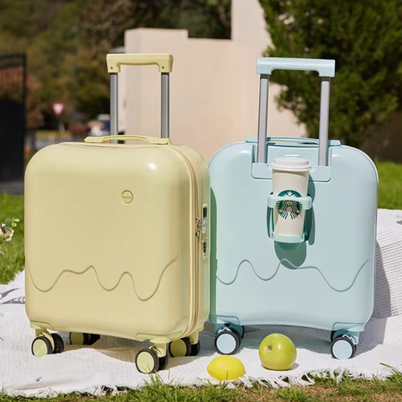 Spinner Wheel Rolling Suitcase 20 Inch - Small Children's Luggage 20 Inch Boarding