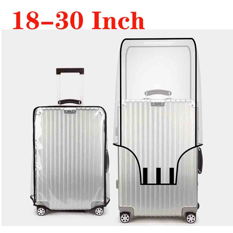 Waterproof Suitcase Cover Protector - 18-30 Inch Suitcase PVC Cover Protector,
