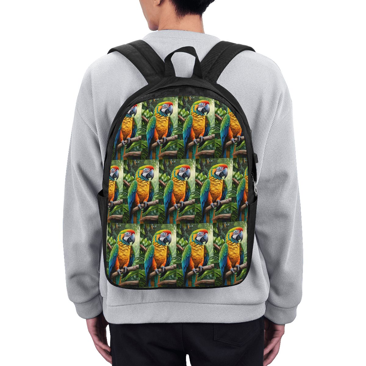 Backpacks - Cute Macaw Parrots Backpack Travel Notebook