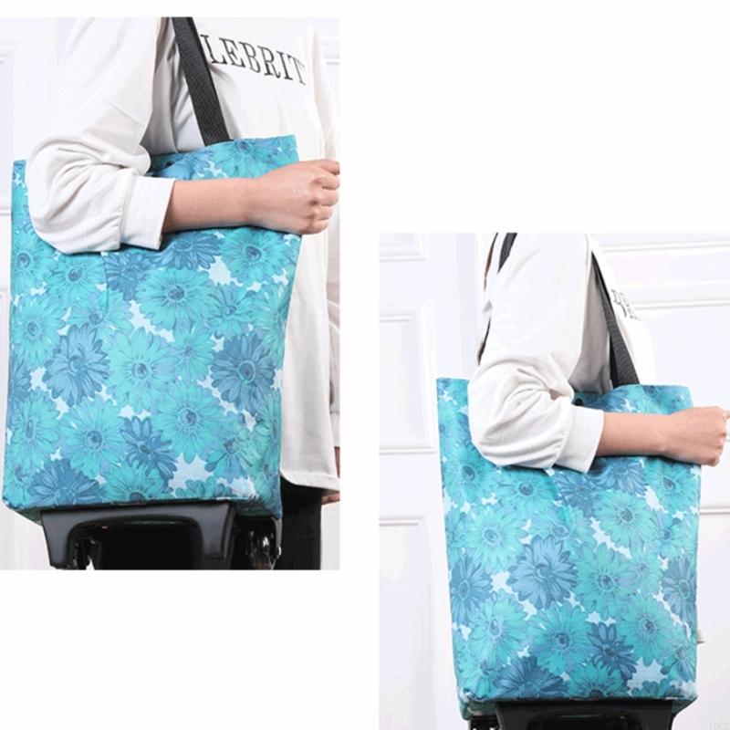 Retractable Handle Foldable Sh - огляд і ціна Foldable Rolling Luggage Bag