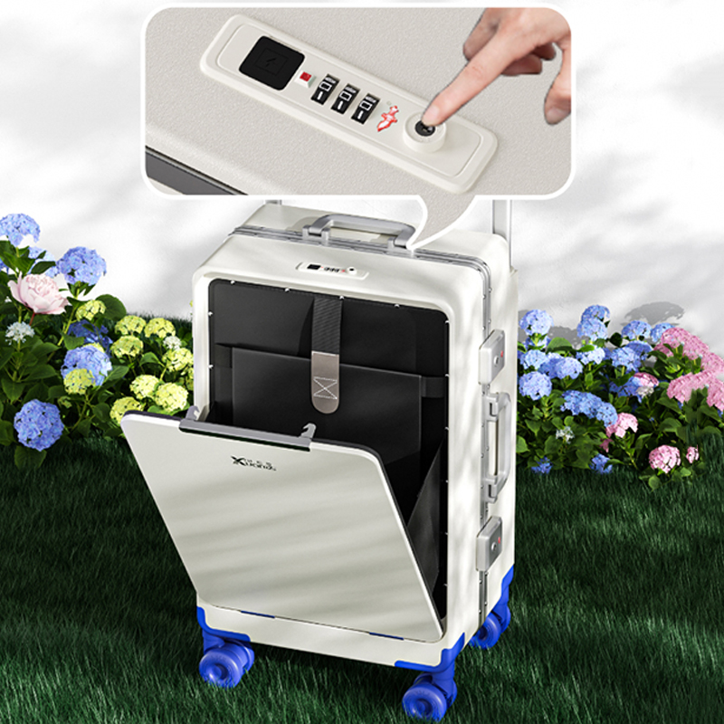 Front-opening Luggage Wide Han - огляд і ціна Aluminum Frame Carry On Luggage