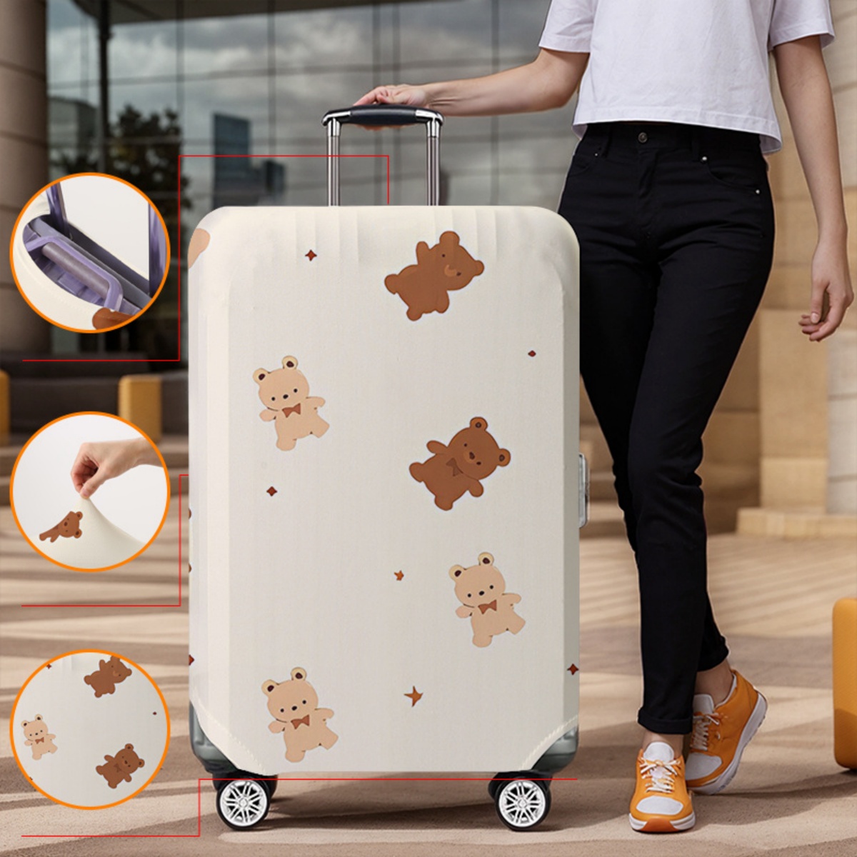 Luggage Cover Protector Elasti - огляд і ціна Waterproof Suitcase Cover Protector