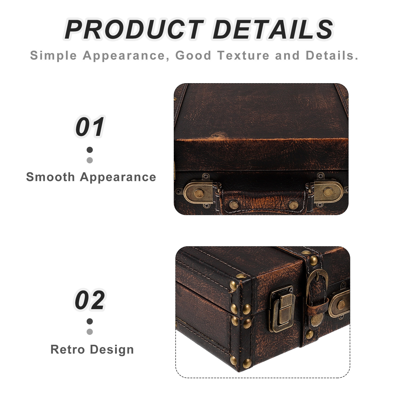 Vintage Suitcase Photo Prop Wo - огляд і ціна Retro Vintage Trunk Suitcase