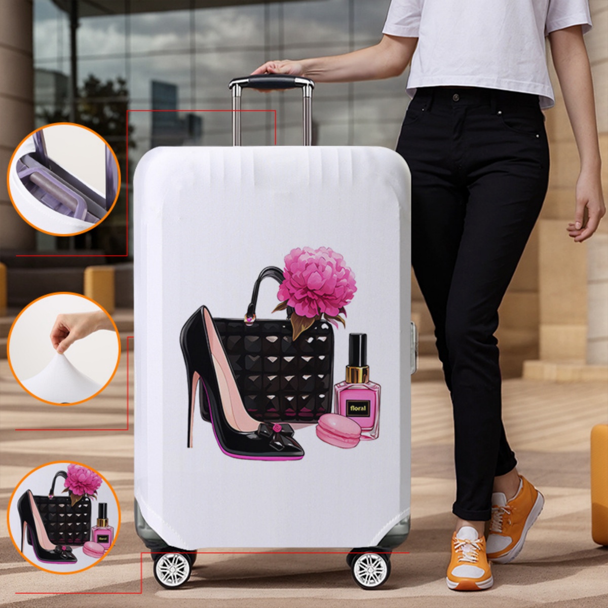 Luggage Cover Protector Elasti - огляд і ціна Waterproof Suitcase Cover Protector