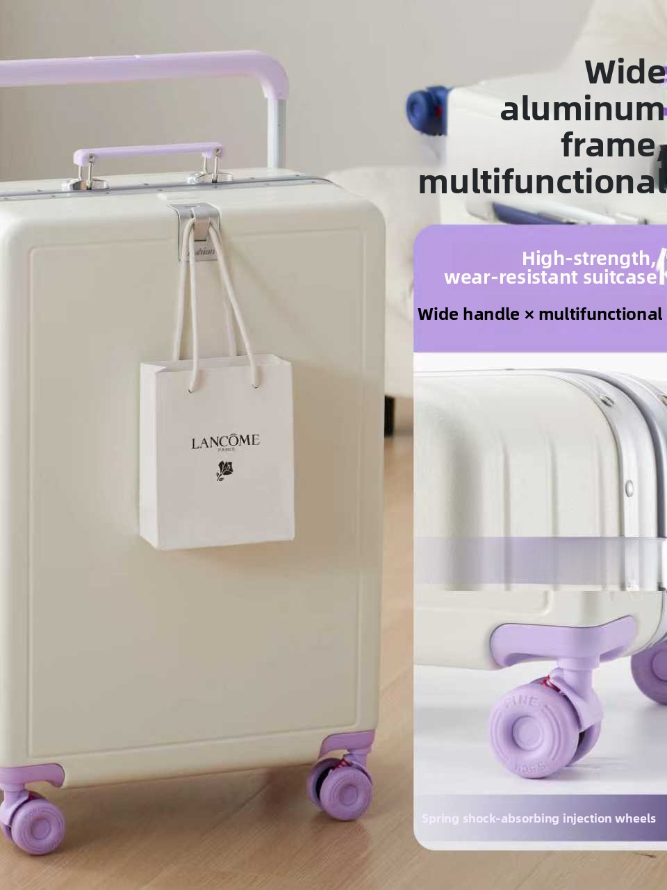 New Large Capacity Aluminum Fr - огляд і ціна Aluminum Frame Carry On Luggage