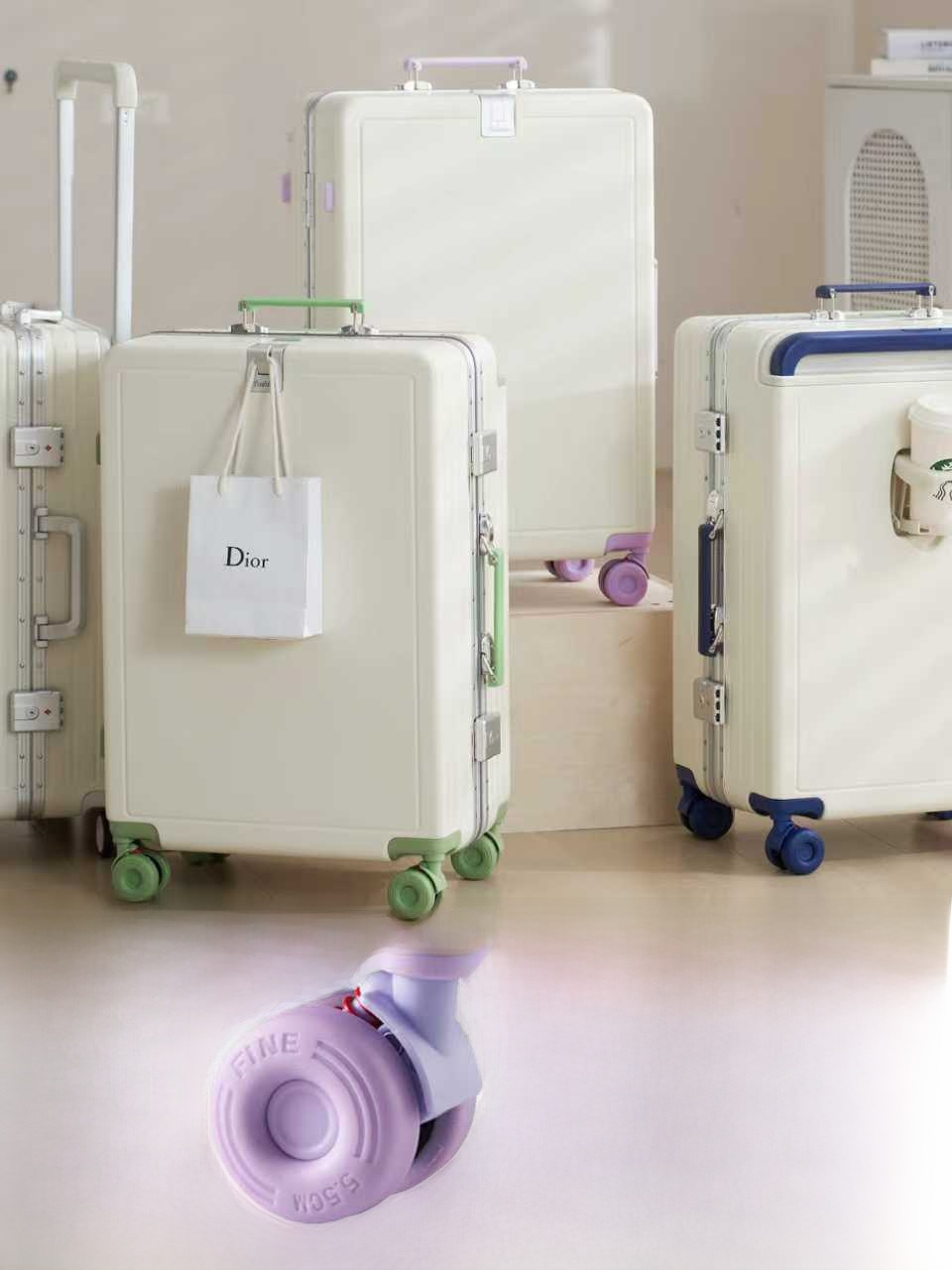 New Large Capacity Aluminum Fr - огляд і ціна Aluminum Frame Carry On Luggage