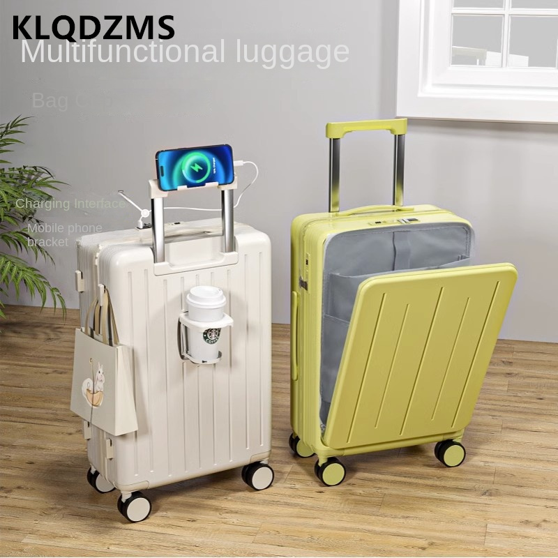 KLQDZMS High Quality Suitcase  - огляд і ціна Front Opening Laptop Luggage 24 Inch