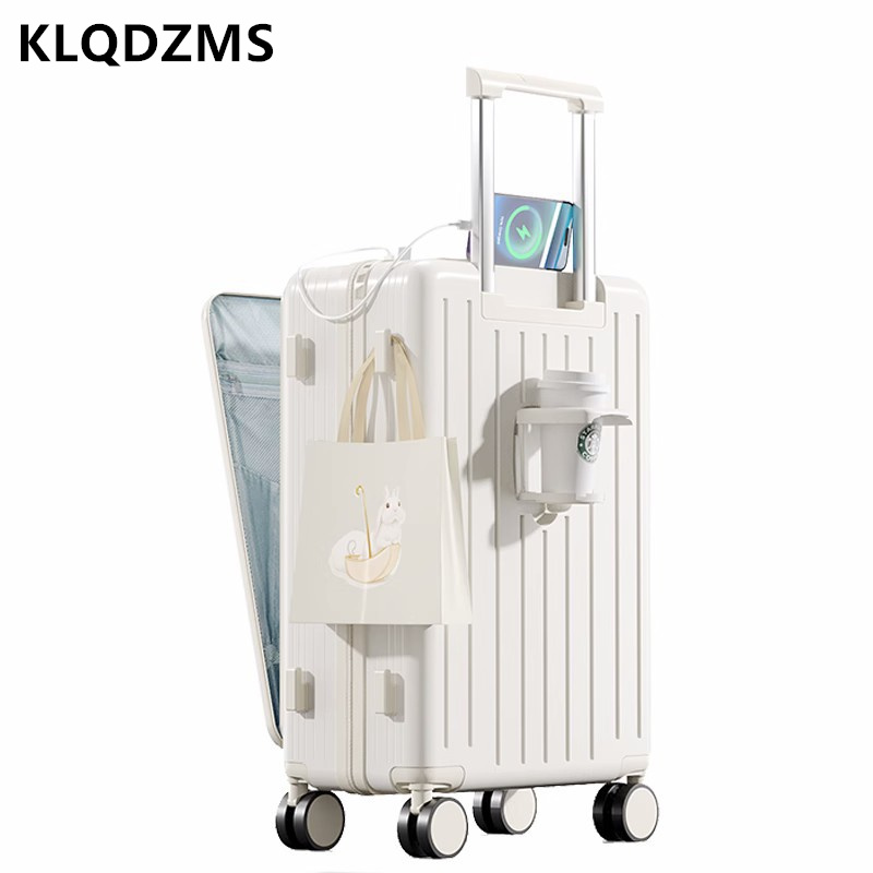 KLQDZMS High Quality Suitcase  - огляд і ціна Front Opening Laptop Luggage 24 Inch