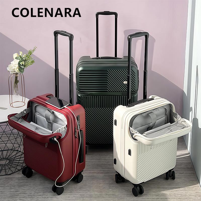 COLENARA Charging Luggage Fron - огляд і ціна Front Opening Laptop Luggage 24 Inch