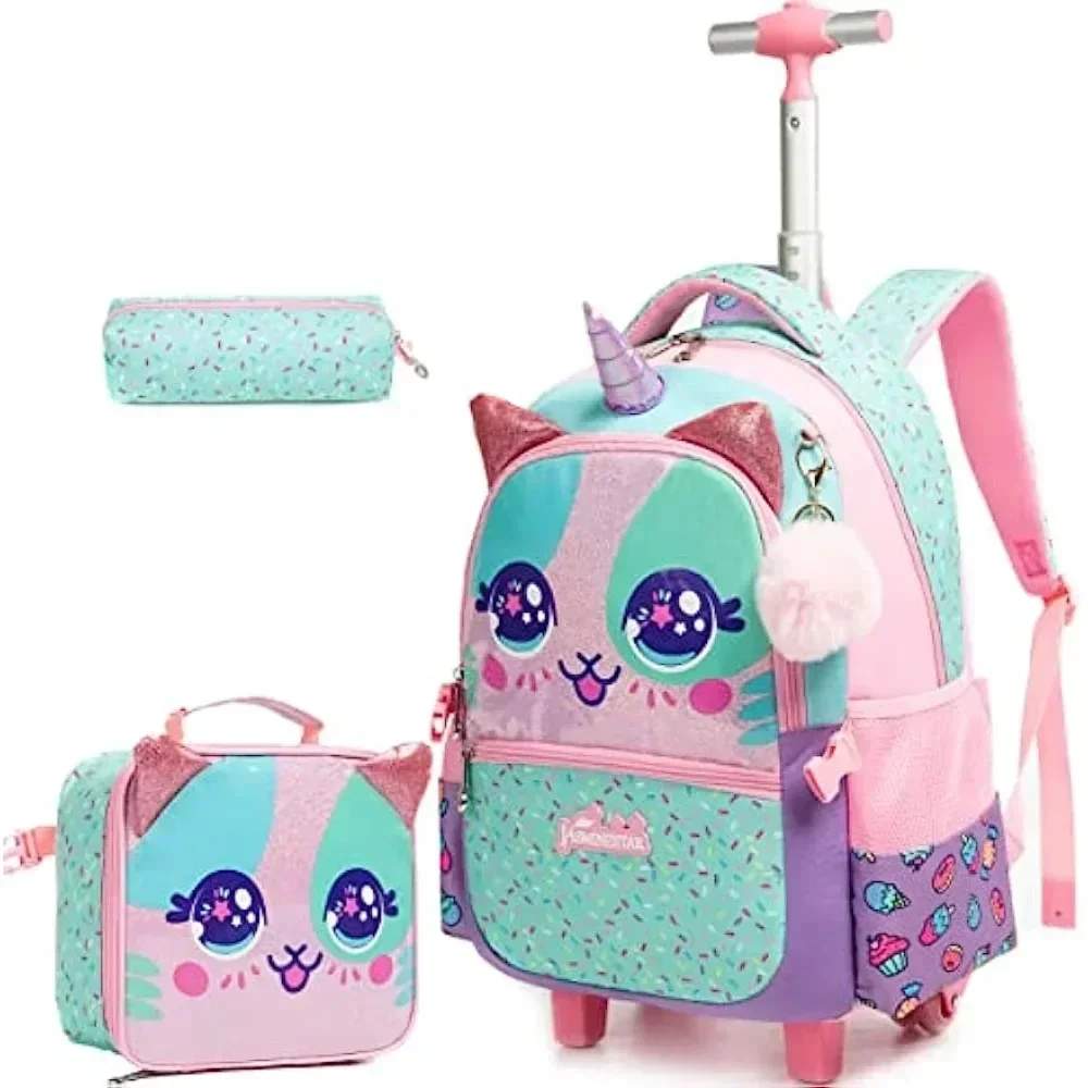 3PCS Cute Rolling Backpack for - огляд і ціна Foldable Rolling Luggage Bag