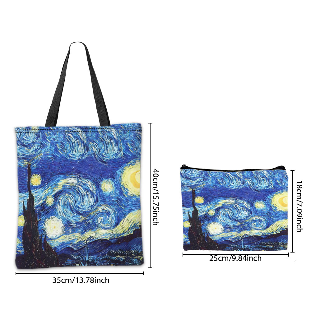 Van Gogh Series Tote Bag Cosme - огляд і ціна Cosmetic Bags