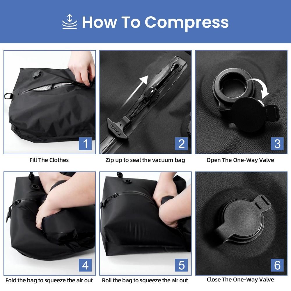 Reusable Vacuum Bags for Trave - огляд і ціна Luggage