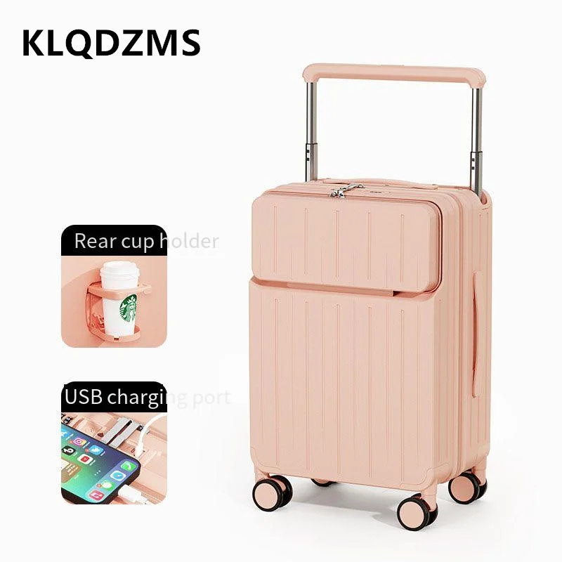 KLQDZMS Front Opening Suitcase - огляд і ціна Front Opening Laptop Luggage 24 Inch