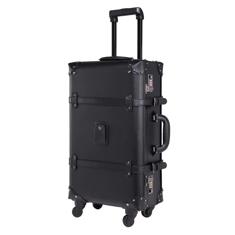 New Retro Rolling Luggage Spin - огляд і ціна Retro Vintage Trunk Suitcase