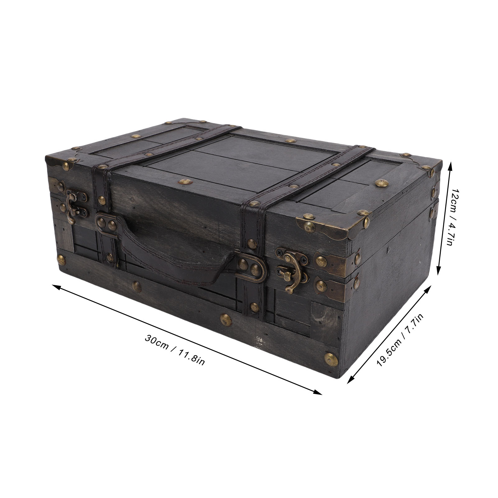 Wood Storage Trunk Wooden Ches - огляд і ціна Retro Vintage Trunk Suitcase
