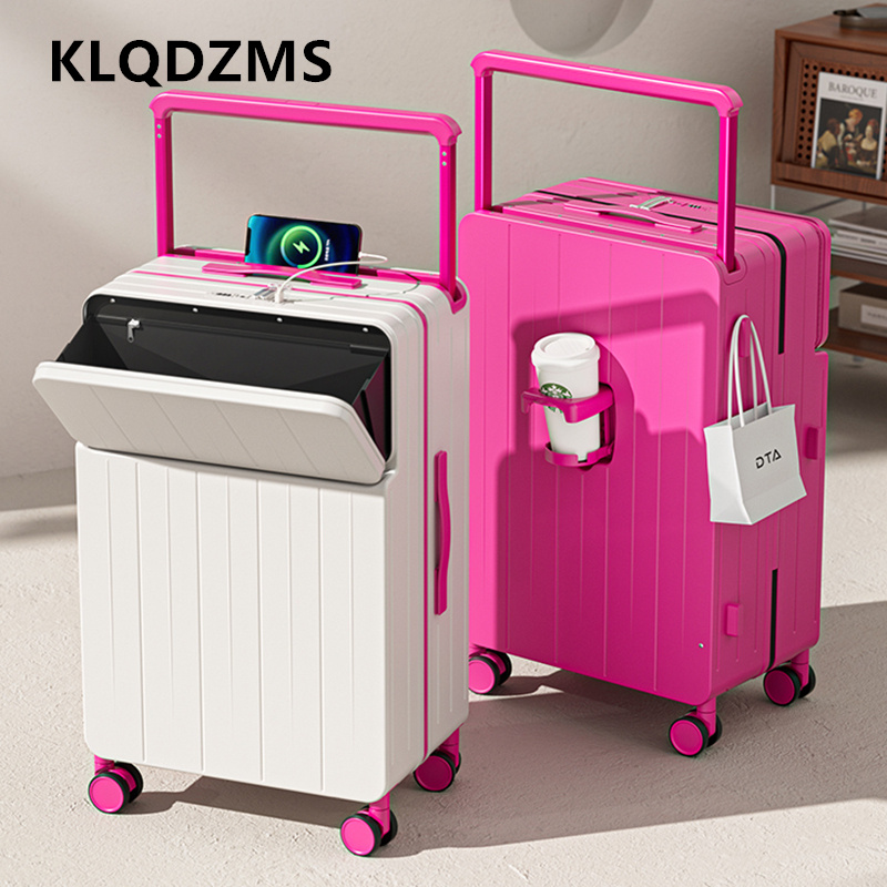 KLQDZMS Multifunctional Suitca - огляд і ціна Front Opening Laptop Luggage 24 Inch