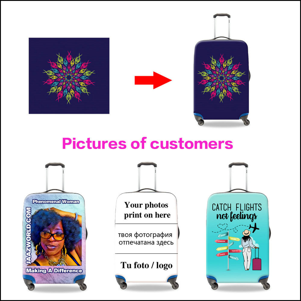 Women's Custom Cartoon Print L - огляд і ціна Waterproof Suitcase Cover Protector