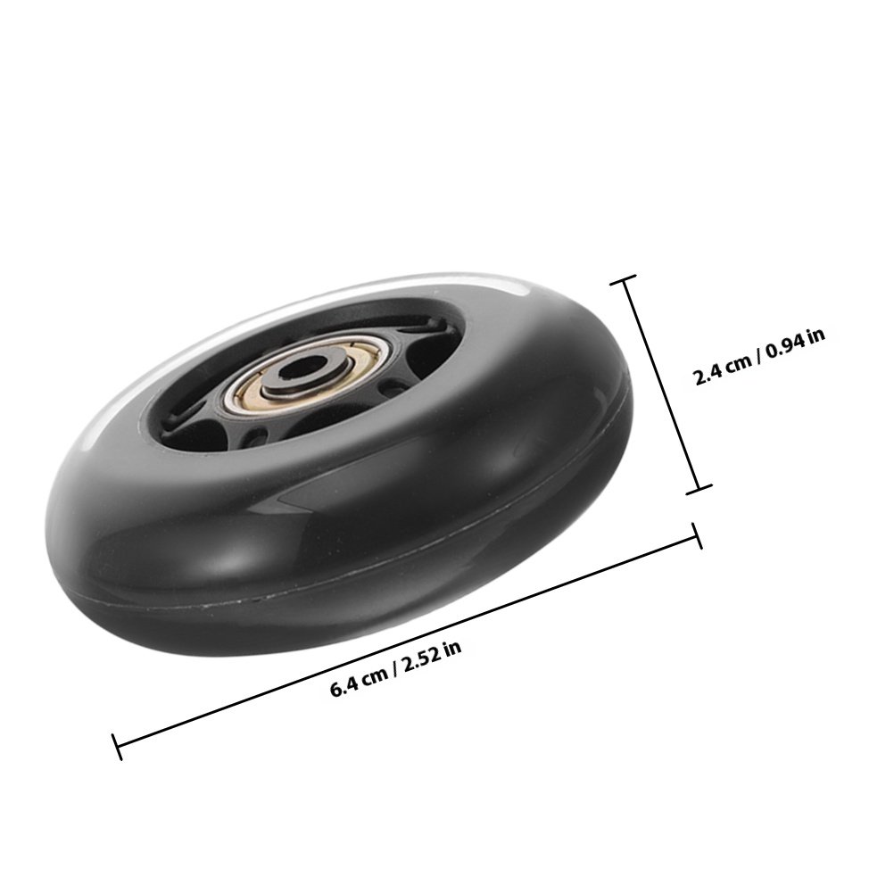 4pcs Transparent Replacement W - огляд і ціна Silent Replacement Luggage Wheels