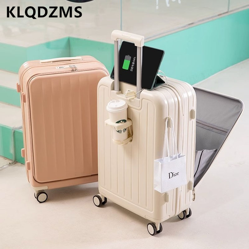 KLQDZMS Multifunctional Suitca - огляд і ціна Front Opening Laptop Luggage 24 Inch
