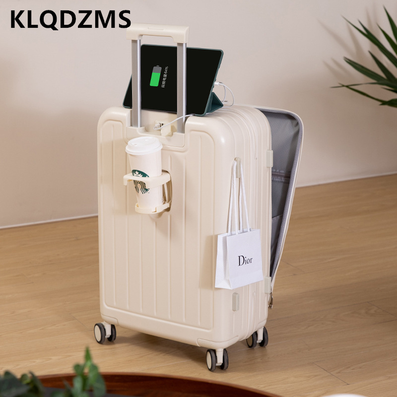KLQDZMS Multifunctional Suitca - огляд і ціна Front Opening Laptop Luggage 24 Inch