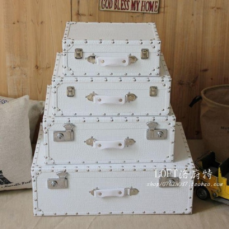 Crocodile Leather Pattern Trav - огляд і ціна Retro Vintage Trunk Suitcase