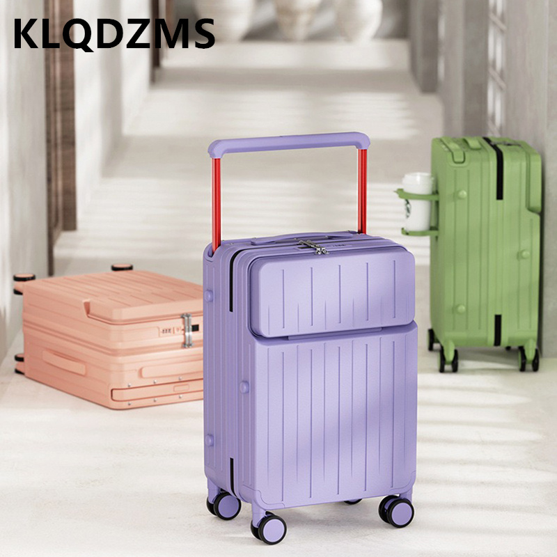 KLQDZMS 24 Inch Luggage Compar - огляд і ціна Front Opening Laptop Luggage 24 Inch