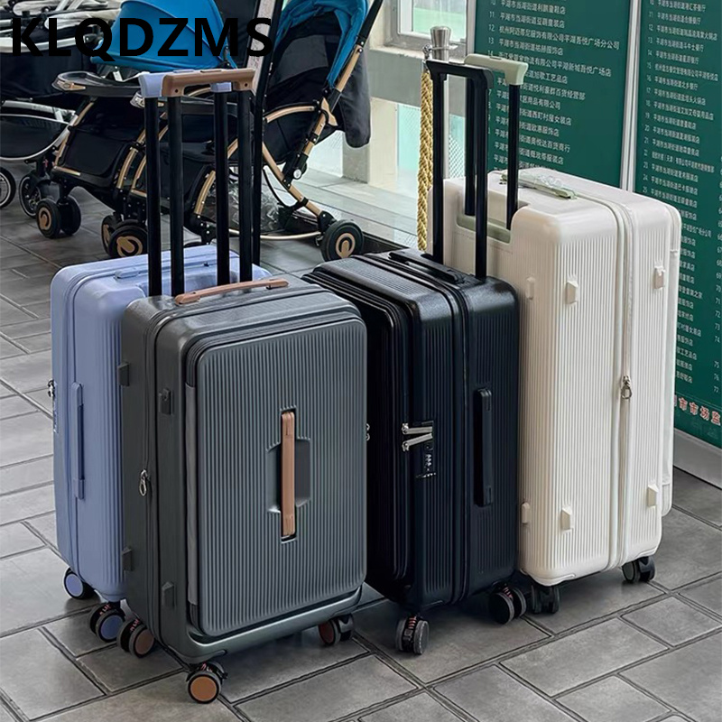 KLQDZMS Rolling Luggage Bag Fr - огляд і ціна Front Opening Laptop Luggage 24 Inch