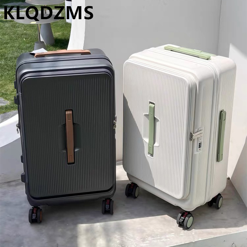 KLQDZMS Rolling Luggage Bag Fr - огляд і ціна Front Opening Laptop Luggage 24 Inch