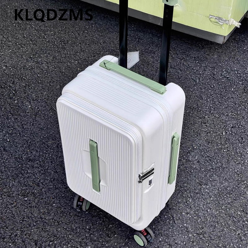 KLQDZMS Rolling Luggage Bag Fr - огляд і ціна Front Opening Laptop Luggage 24 Inch