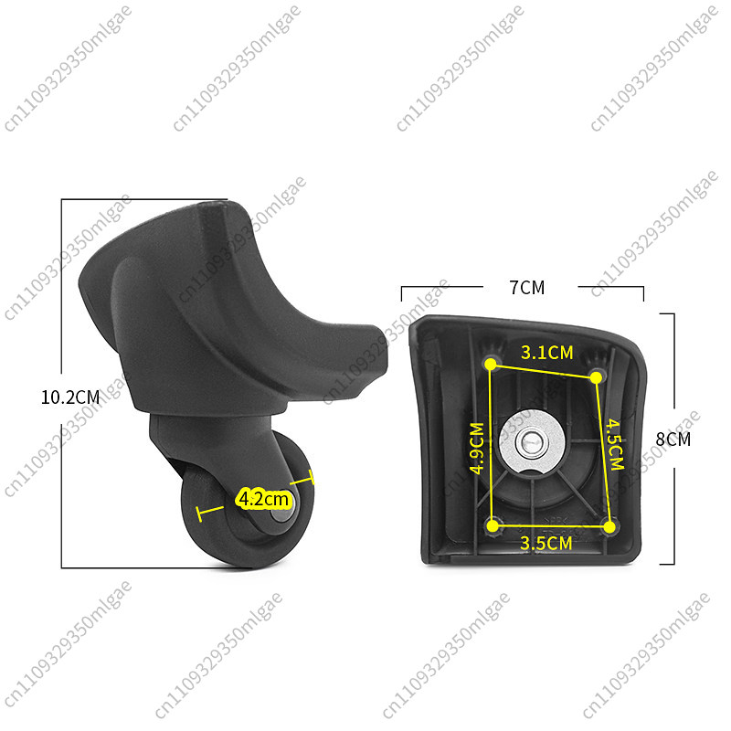 Luggage Replacement Wheel ZD24 - огляд і ціна Silent Replacement Luggage Wheels