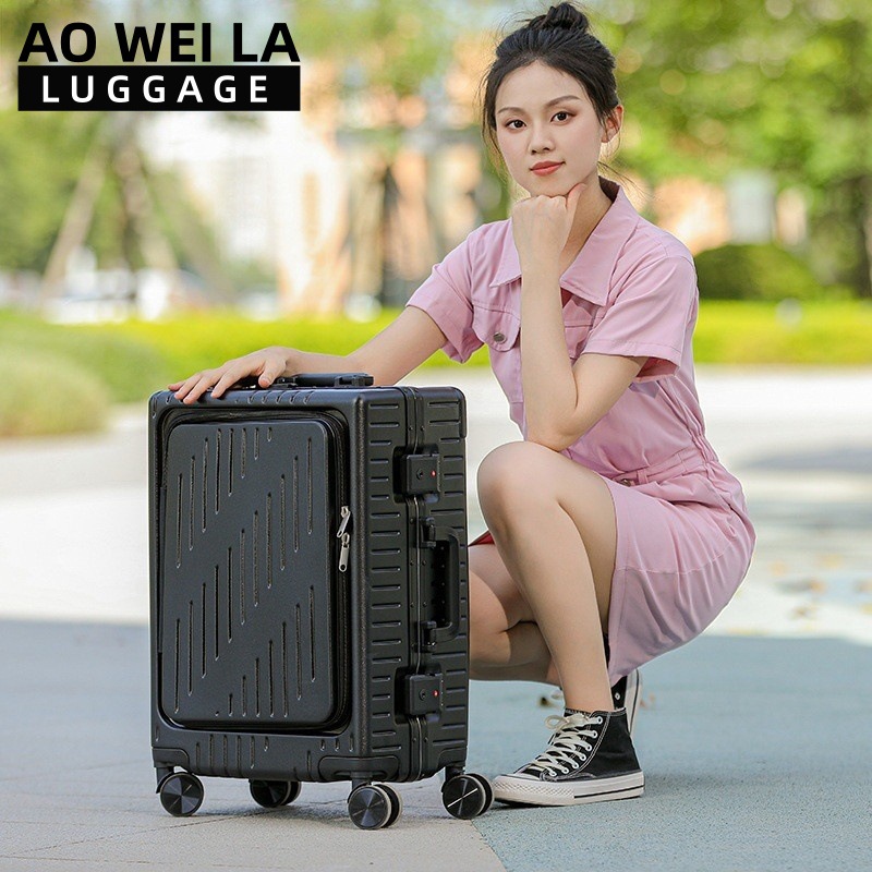 Front Opening Business Luggage - огляд і ціна Aluminum Frame Carry On Luggage