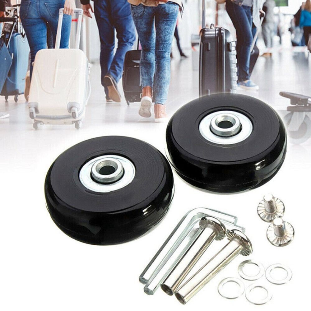 2Pcs Replace Wheels With Screw - огляд і ціна Silent Replacement Luggage Wheels