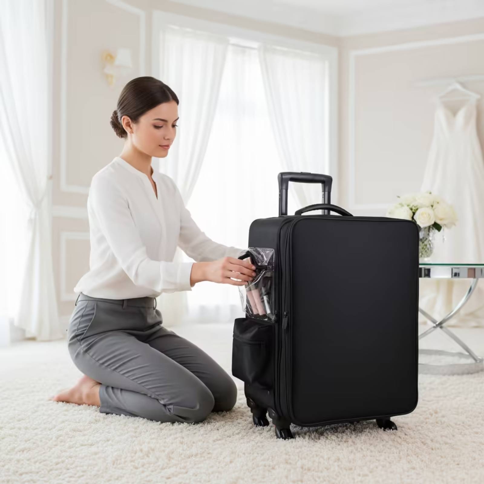Makeup Case with Rotating Whee - огляд і ціна Backpacks