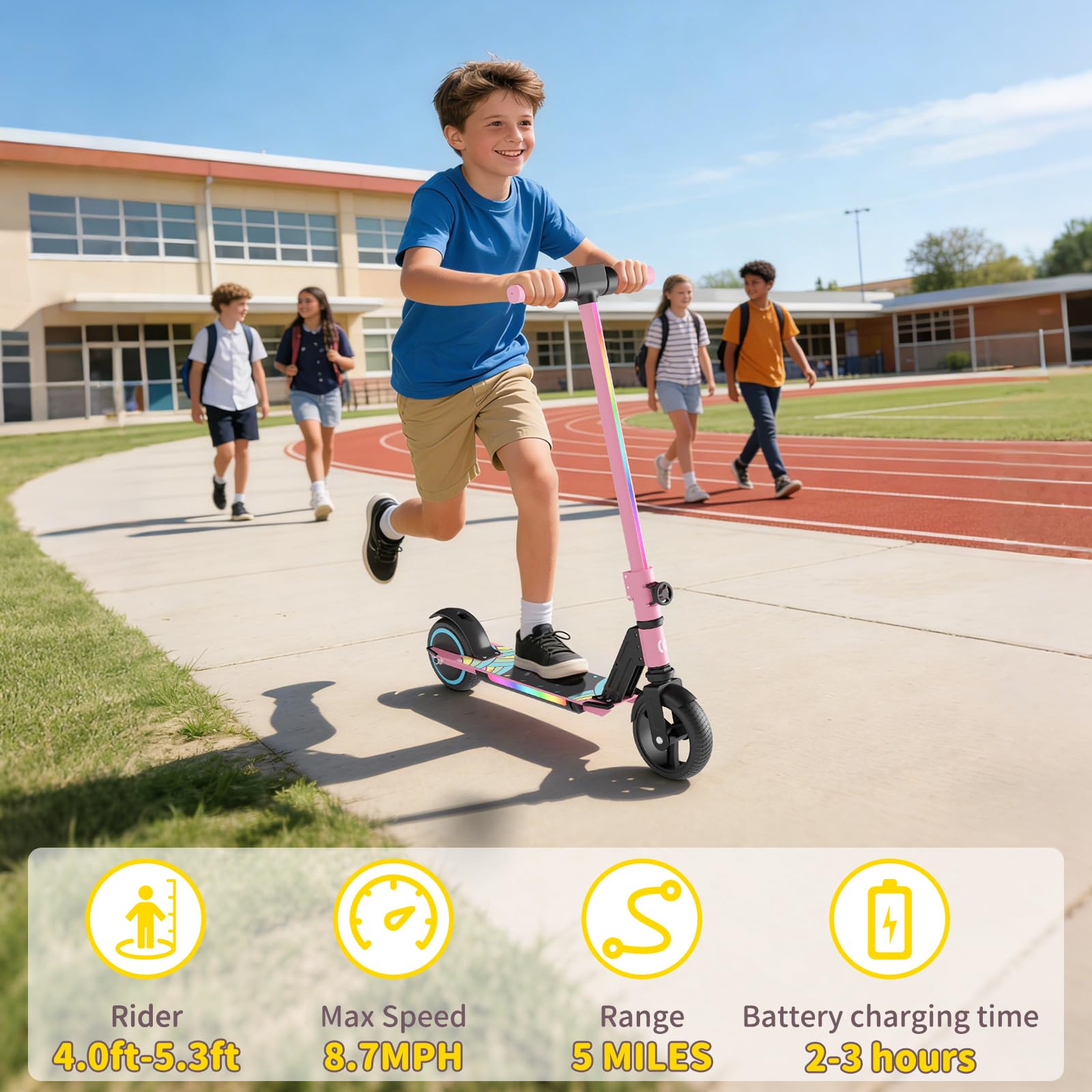 SIMATE Electric Scooter for Ki - огляд і ціна Kids Ride On Suitcase Scooter