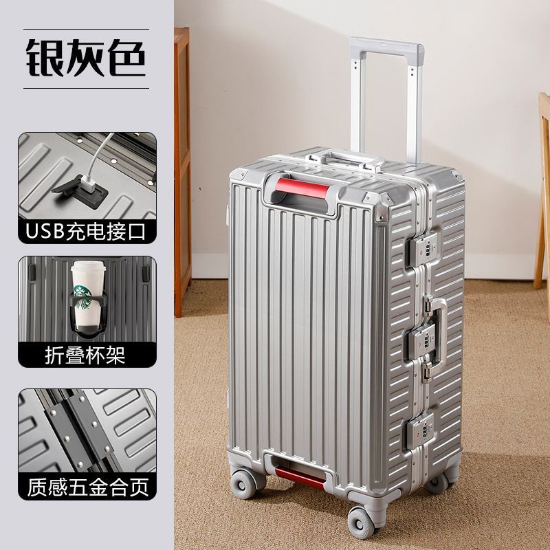 Large Size Travel Suitcase Alu - огляд і ціна Aluminum Frame Carry On Luggage