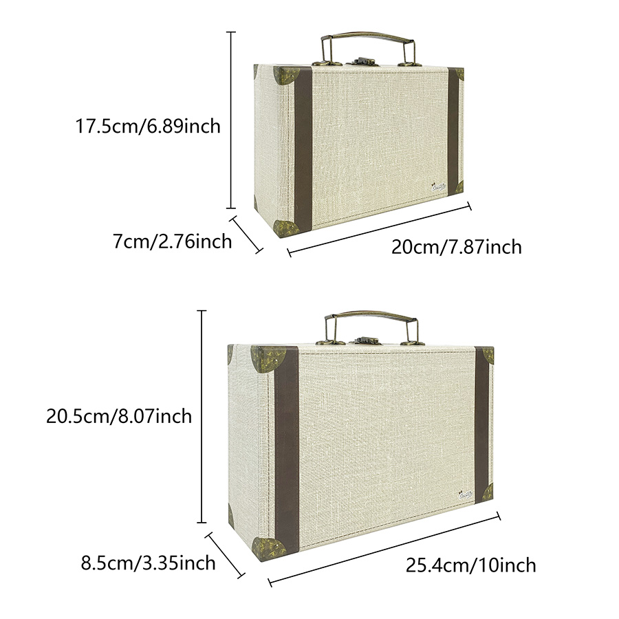 2pcs Vintage Suitcase Style St - огляд і ціна Retro Vintage Trunk Suitcase