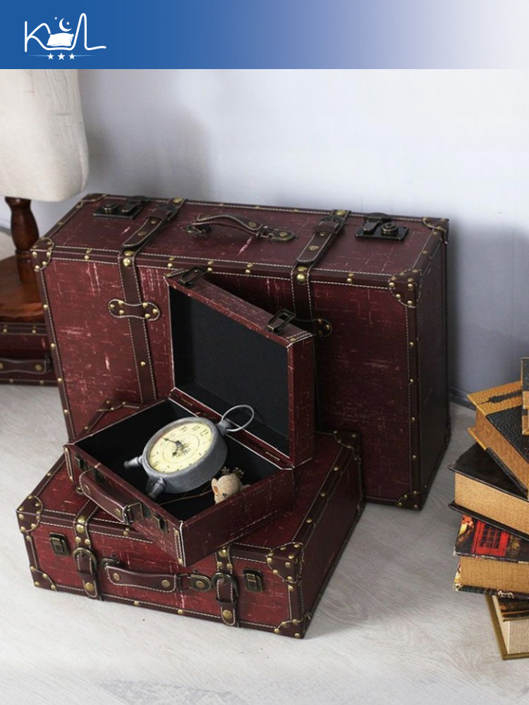 Vintage Red Decorative Suitcas - огляд і ціна Retro Vintage Trunk Suitcase