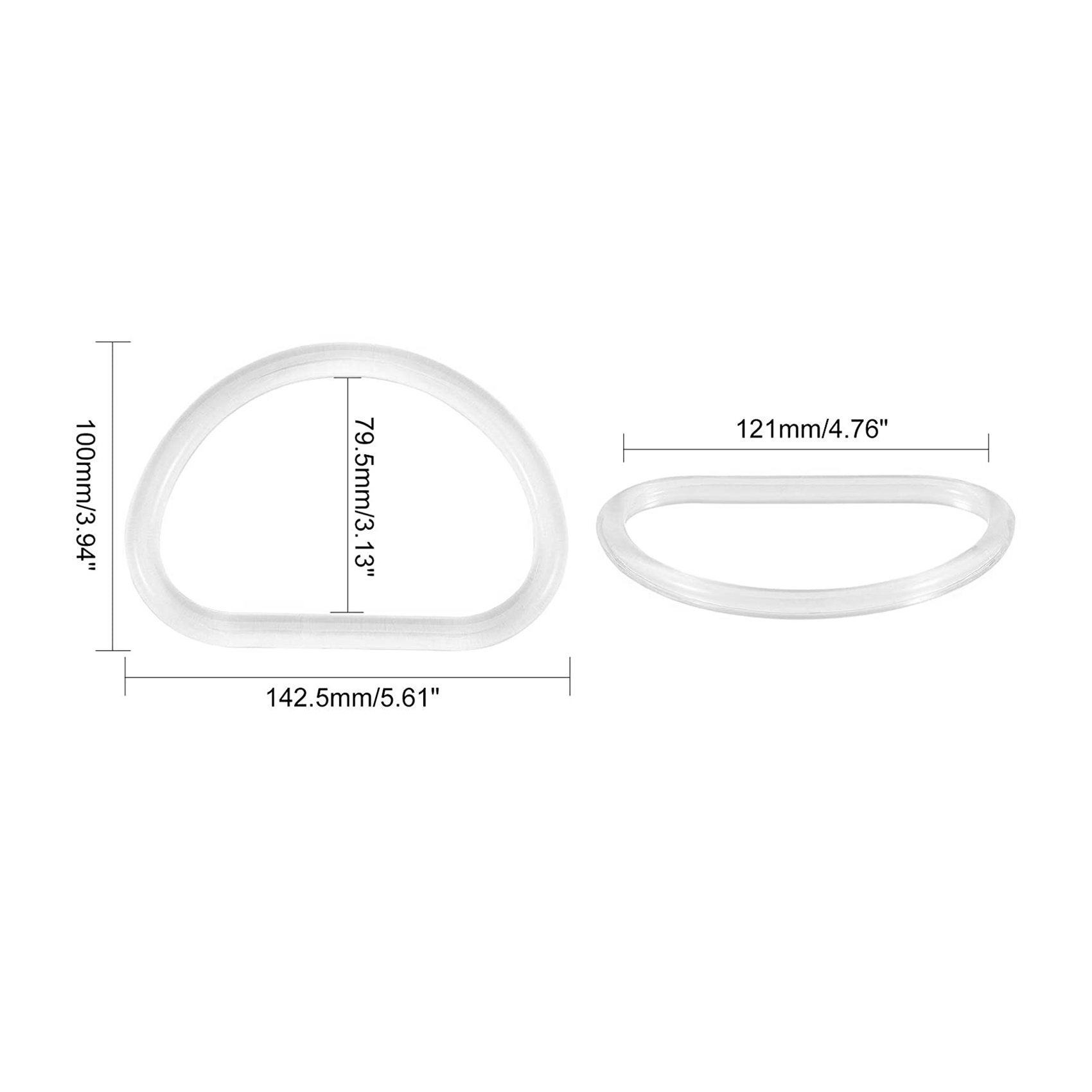ABQR 10Pcs Transparent Bag Han - огляд і ціна Handbags