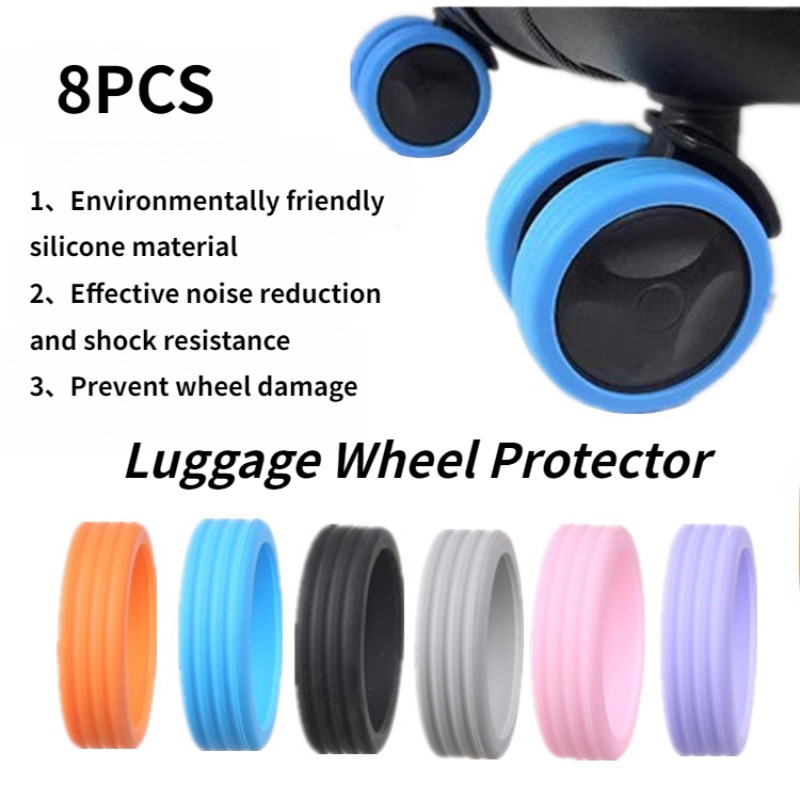 8Pcs Silent Luggage Wheel Rubb - огляд і ціна Silent Replacement Luggage Wheels