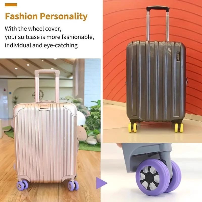 8Pcs Silent Luggage Wheel Rubb - огляд і ціна Silent Replacement Luggage Wheels