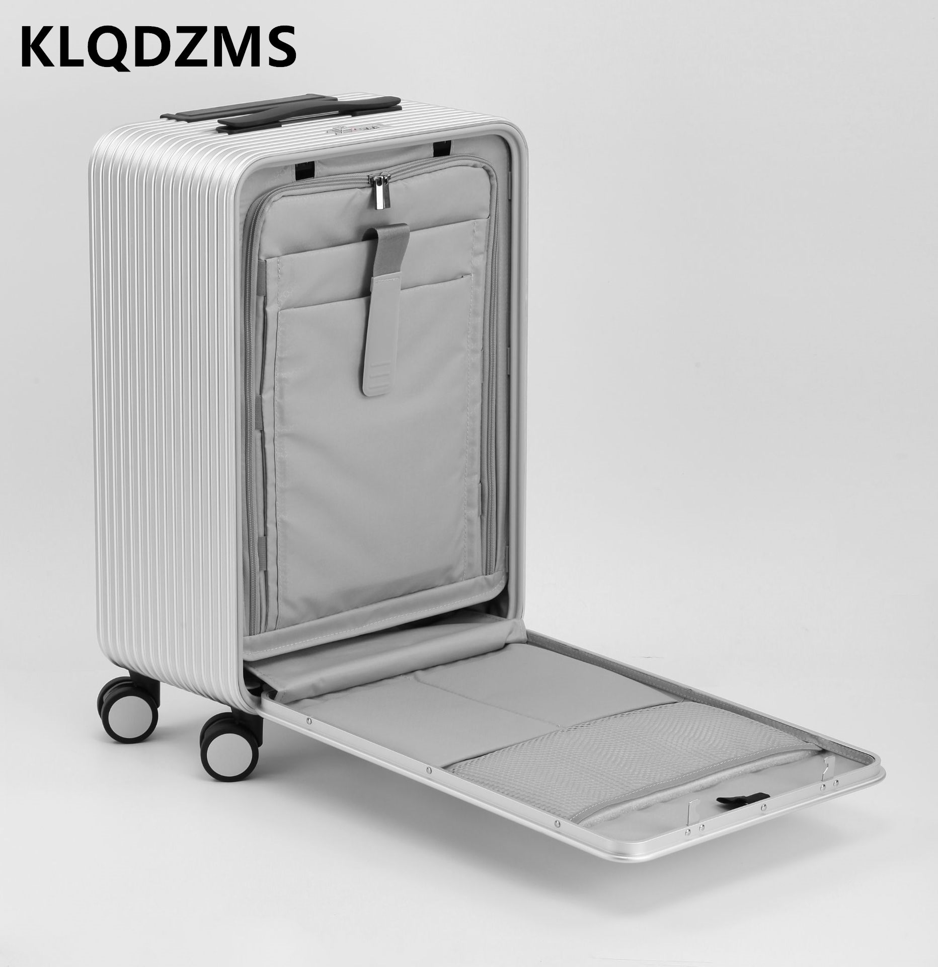 KLQDZMS Luggage All Aluminum M - огляд і ціна Front Opening Laptop Luggage 24 Inch