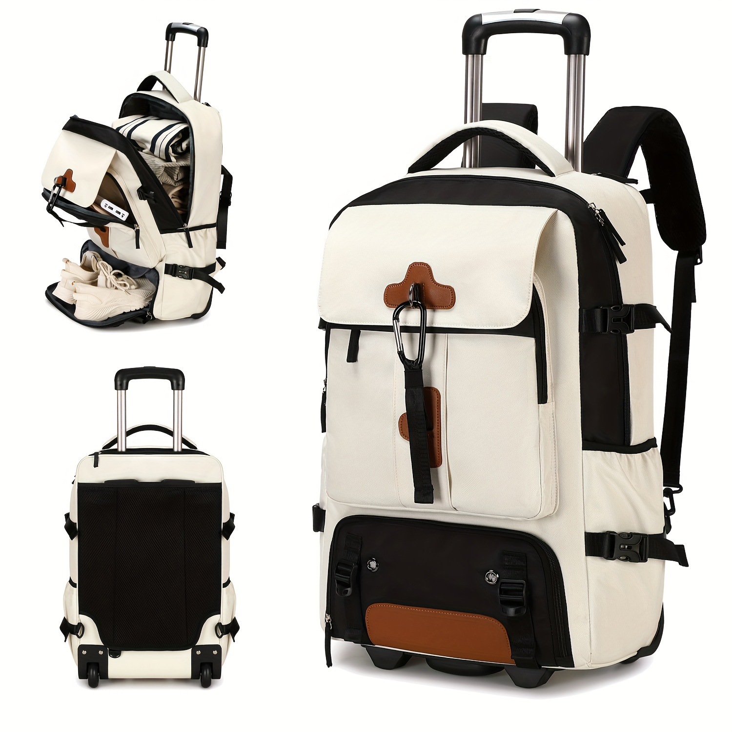 Rolling Backpack Large Capacit - огляд і ціна Foldable Rolling Luggage Bag