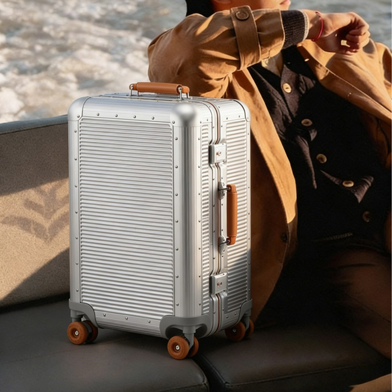 Large fashion aluminum-frame t - огляд і ціна Aluminum Frame Carry On Luggage