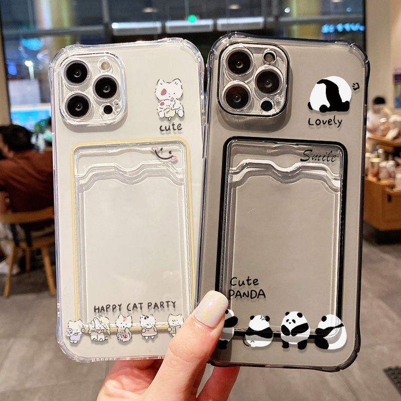 Cute Black Cat Phone Case For  - огляд і ціна Wallets
