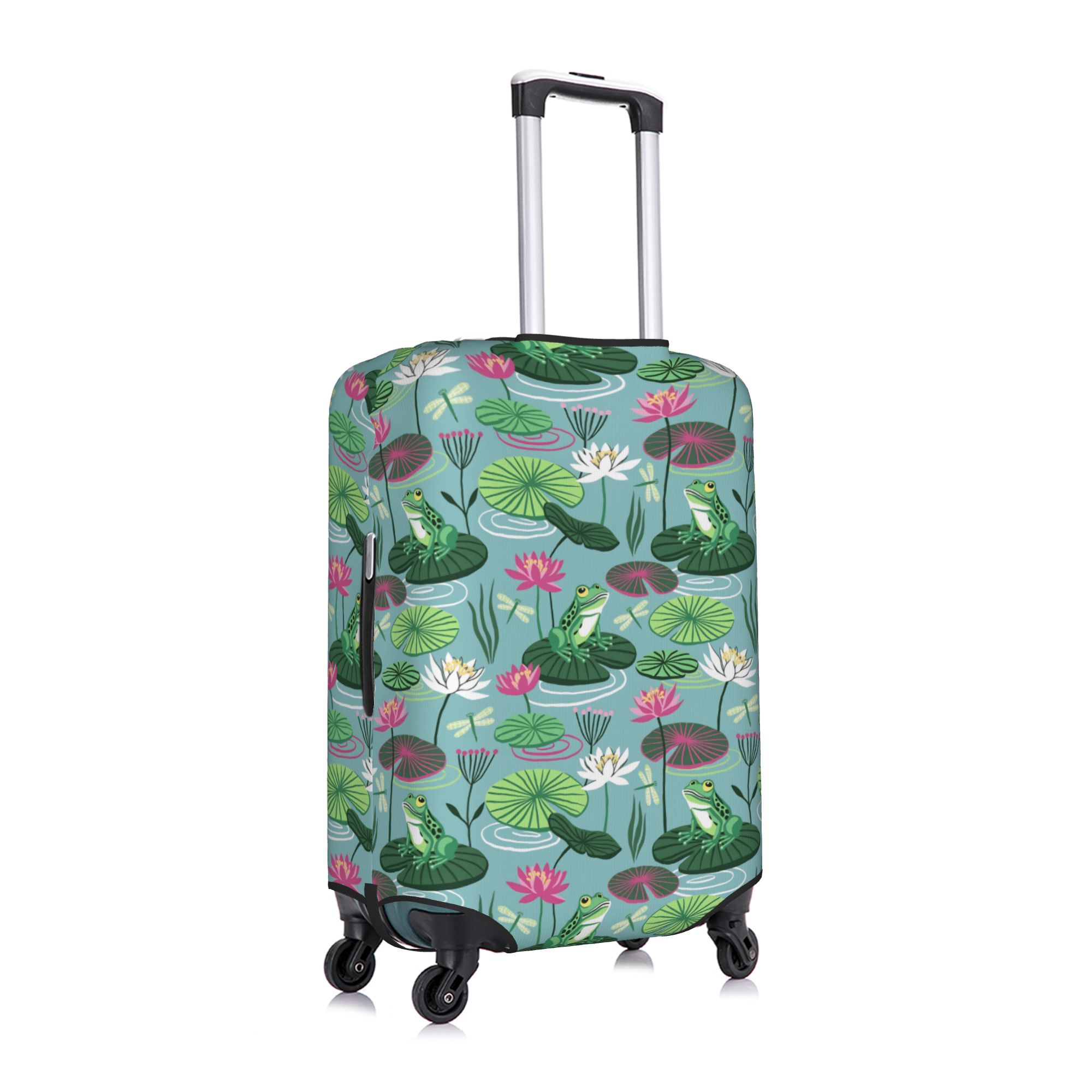 Frogs and water lilies Travel  - огляд і ціна Waterproof Suitcase Cover Protector