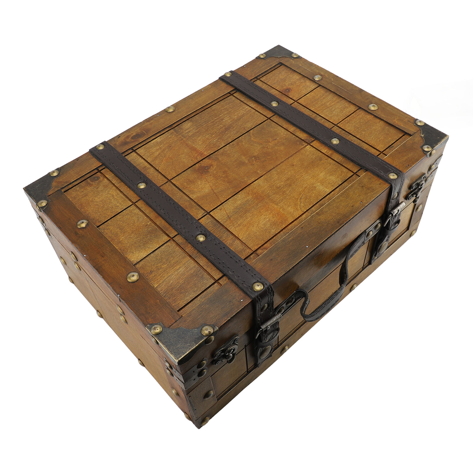 Retro Suitcase Synthetic Wood  - огляд і ціна Retro Vintage Trunk Suitcase