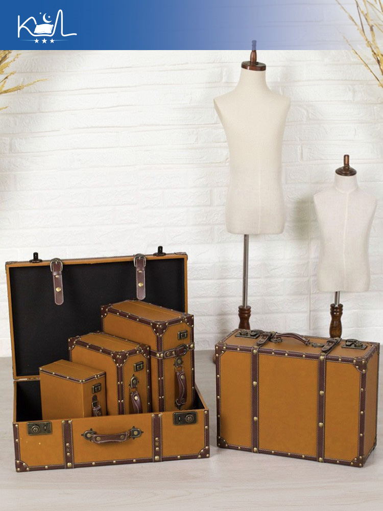 Vintage Orange Decorative Suit - огляд і ціна Retro Vintage Trunk Suitcase