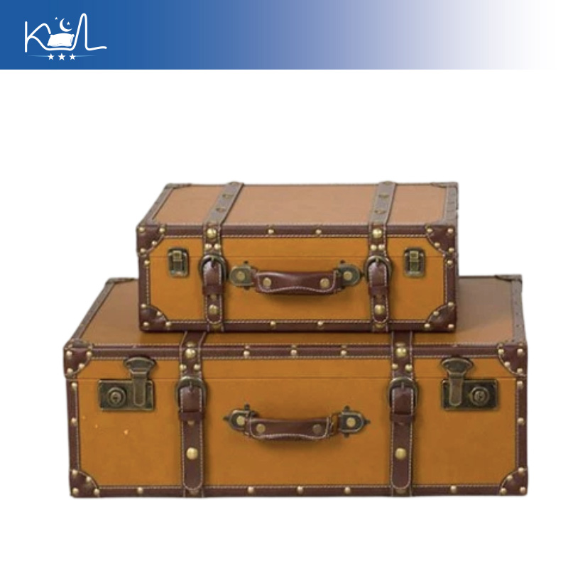 Vintage Orange Decorative Suit - огляд і ціна Retro Vintage Trunk Suitcase