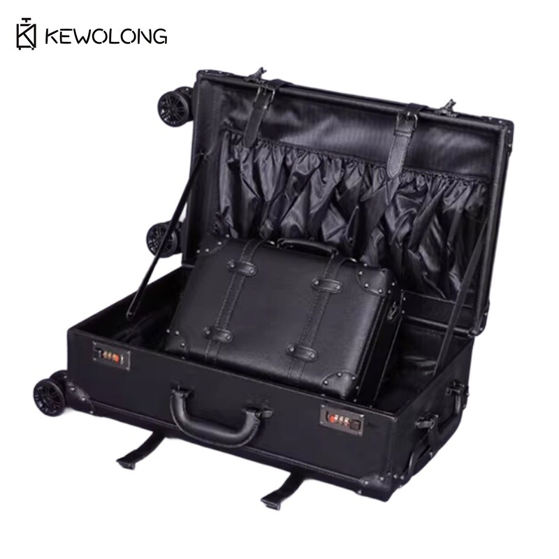 Vintage 20 24 Suitcase Set - R - огляд і ціна Retro Vintage Trunk Suitcase